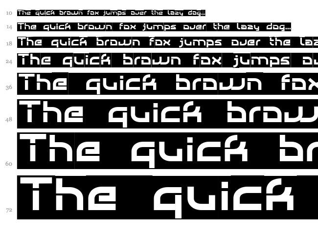 Individigital font waterfall
